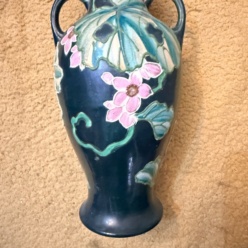 Vintage Large Hand Painted Vase - Picture 3 of 5